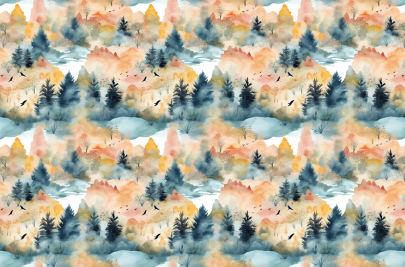 Download Watercolor Nature Patterns - Colorful - Nature Collection