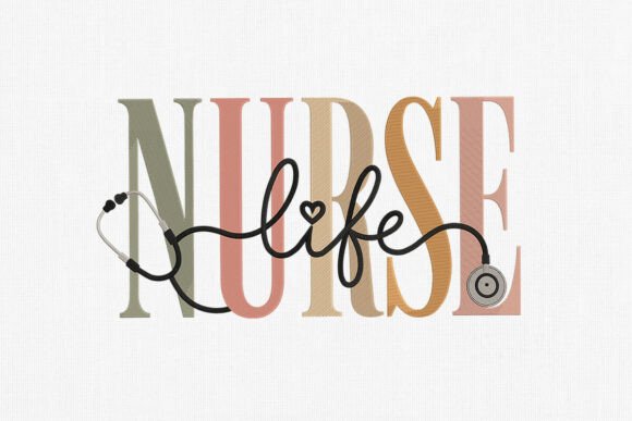 Download Stylish Nurse Embroidery Design Art - Stylish Collection